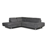 Artic Sofa Bed Corner Sofa Bed With Storage Box Grey - Envogue Furniture uk