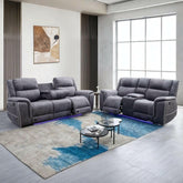 Hannah Micro Fibre Electric Recliner Fabric Sofa 3+2 Seater - Envogue Furniture uk