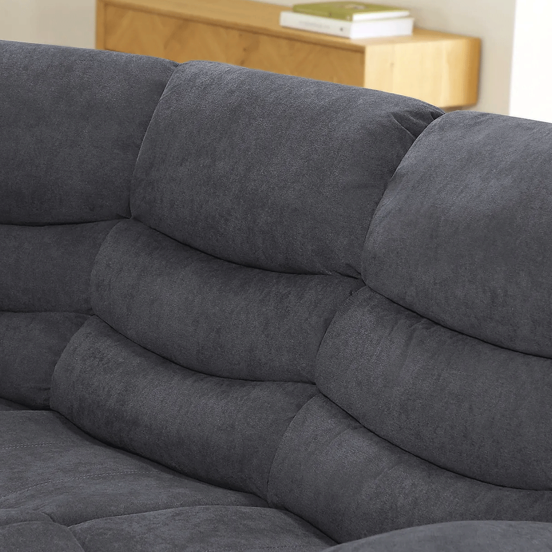 Sorrento Fabric Recliner Corner Sofa Grey