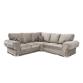 VERONA FULL BACK CORNER SOFA MINK - Envogue Furniture