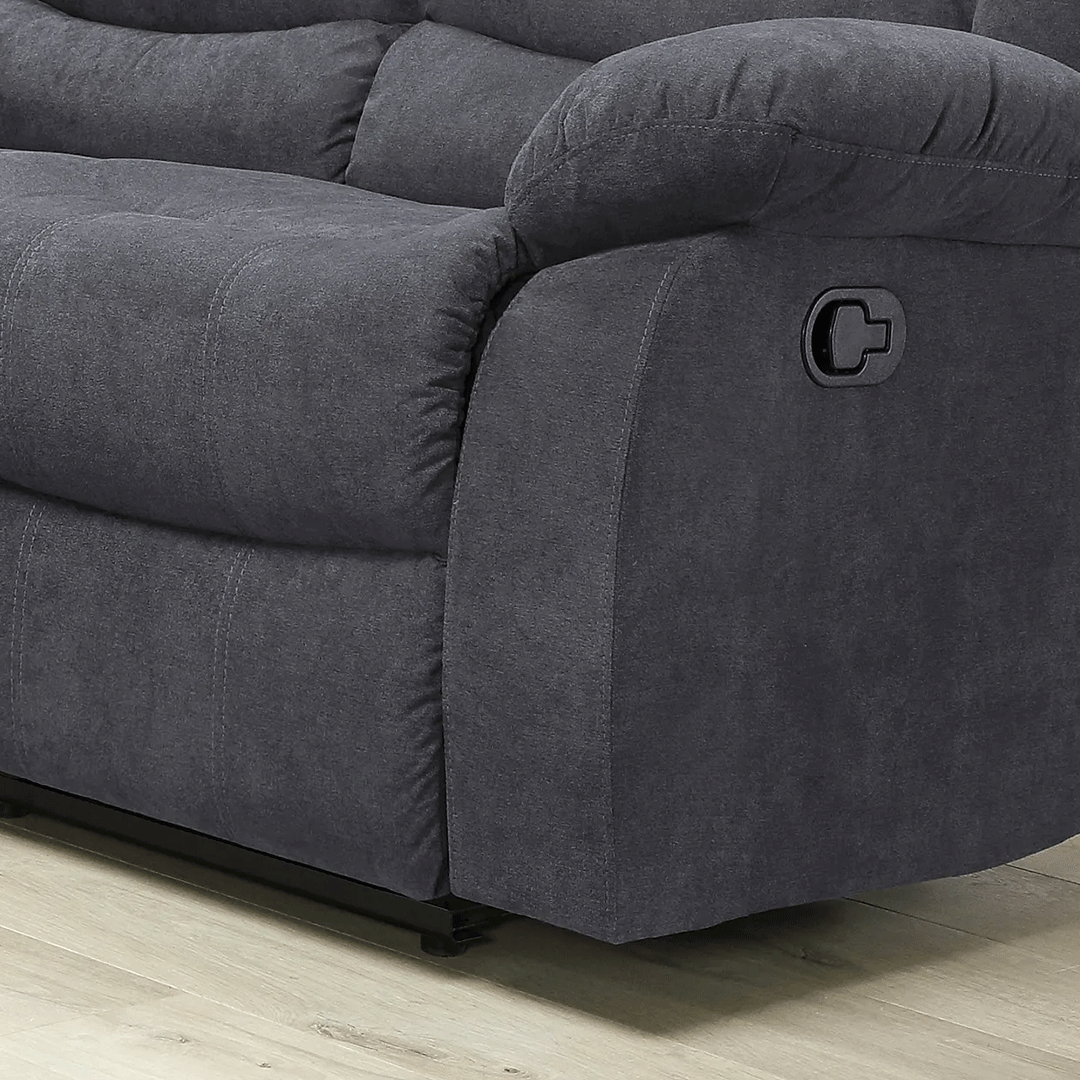 Sorrento Fabric Recliner Sofa 2 Seater Grey