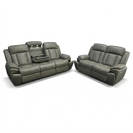 Sevilla 3+2 Leather Electric Recliner Sofa USB Type-C ...
