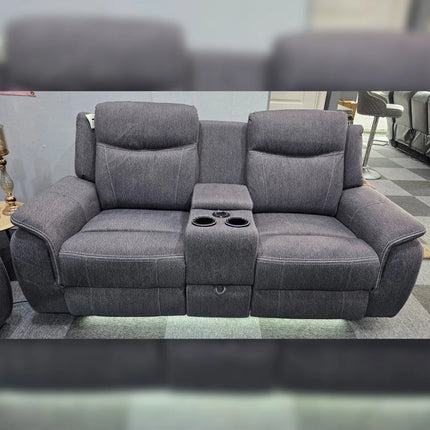Prada Music Electric Recliners. Grey 3 + 2 Sofa Set , USB, LED, Bluetooth