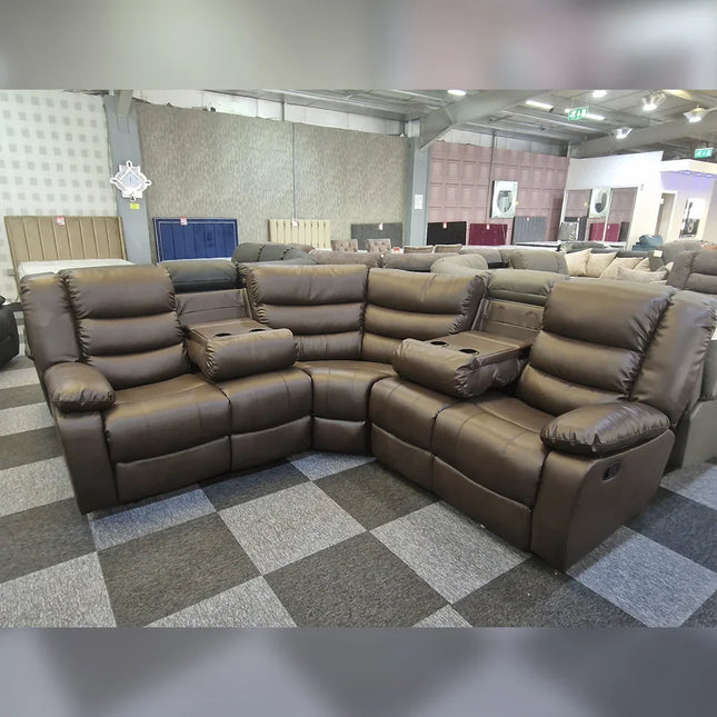 Sorrentino Recliner Corner Sofa Aire Leather