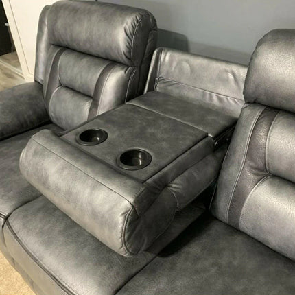 Nova Electric Recliner Real Leather Sofa 3+2 Seater - Envogue Furniture