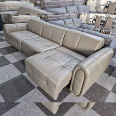 Ishac Leather Sofa Bed