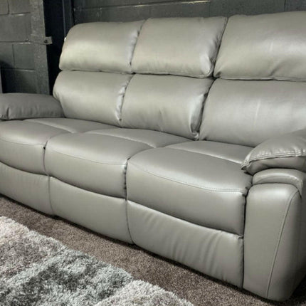 Valencia Entertainment Leather Recliner Sofa 3 Seater - Envogue Furniture uk