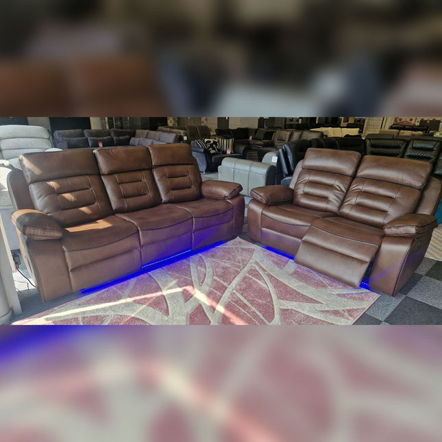 Hafsa Music Leather Electric Recliners 3+2 Seater Sofa