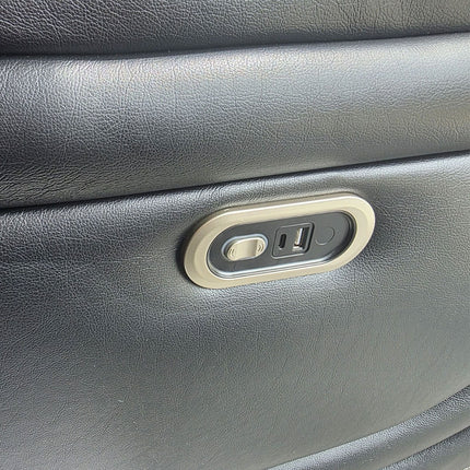 Lisbon Leather Electric Recliner Sofa 3+2 Seater – USB Ports, C-Type Port, LED Lights, Wireless Charging & Cup Holders