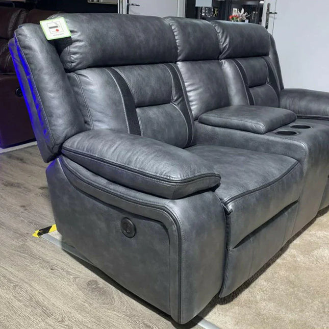 Nova Leather 2 Seater Power Recliner Sofa ...
