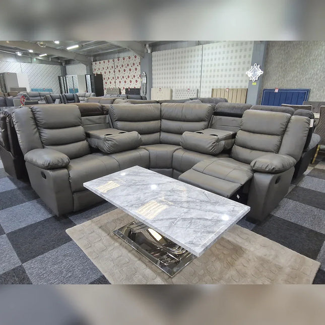 Sorrentino Recliner Corner Sofa Aire Leather