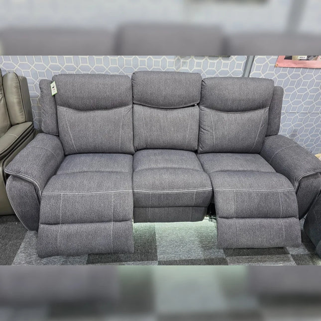 Prada Music Electric Recliners. Grey 3 + 2 Sofa Set , USB, LED, Bluetooth