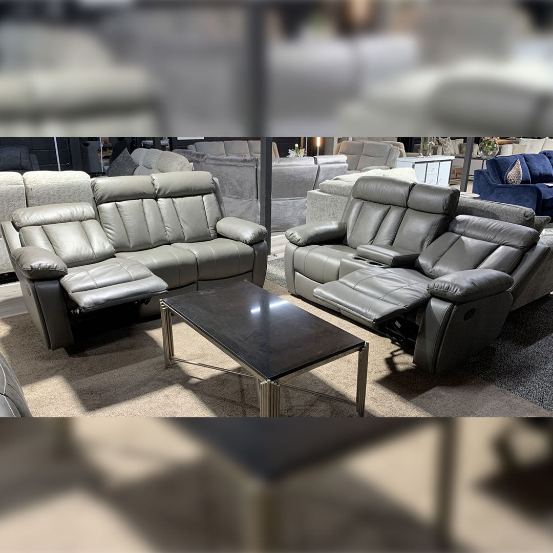 Vancouver Leather Recliner Sofa 3+2 Seater - Envogue Furniture