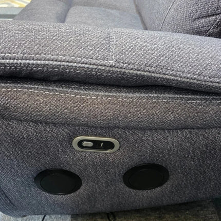 Prada Music Electric Recliners. Grey 3 + 2 Sofa Set , USB, LED, Bluetooth