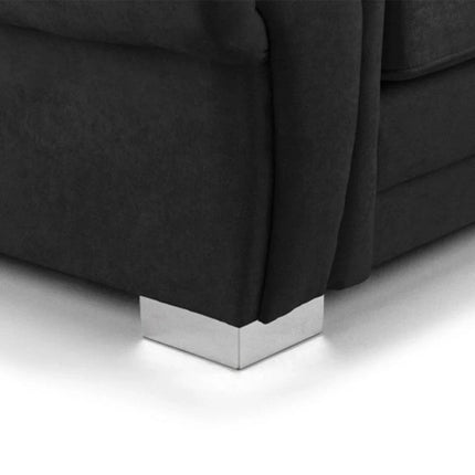 Verona Scatterback 5 seater fabric Sofa Black - Envogue Furniture