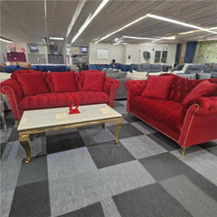 Elegance Chesterfield Sofa 3+2 Red