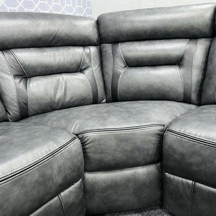 Nova Electric Recliner Leather Corner Sofa