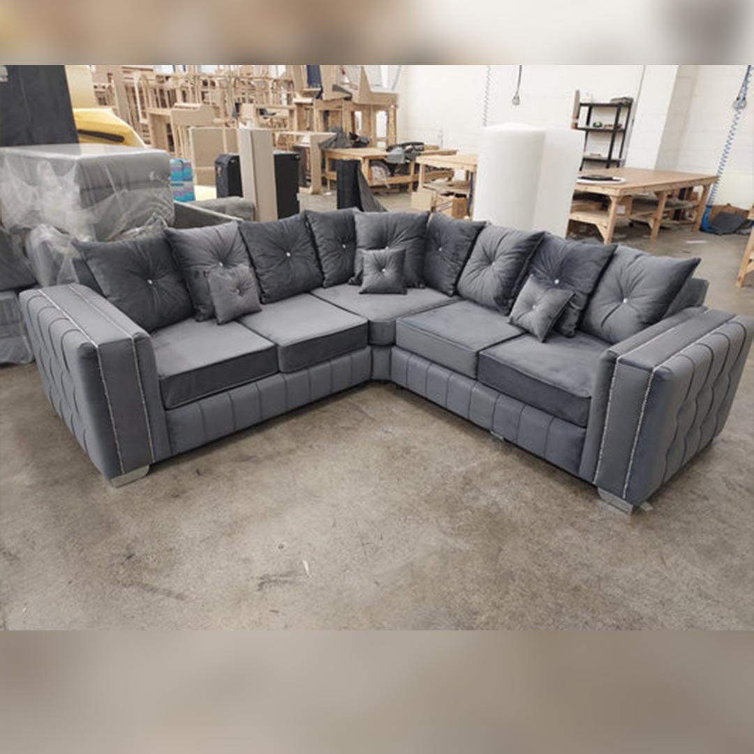 Hendi Corner Sofa Scatter Back Truffle/Grey | Buy Online UK – Envogue ...