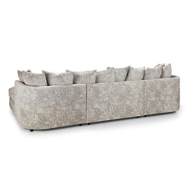 Bishop U Shape Sofa Luxe Chenille Truffle - Envogue Furniture
