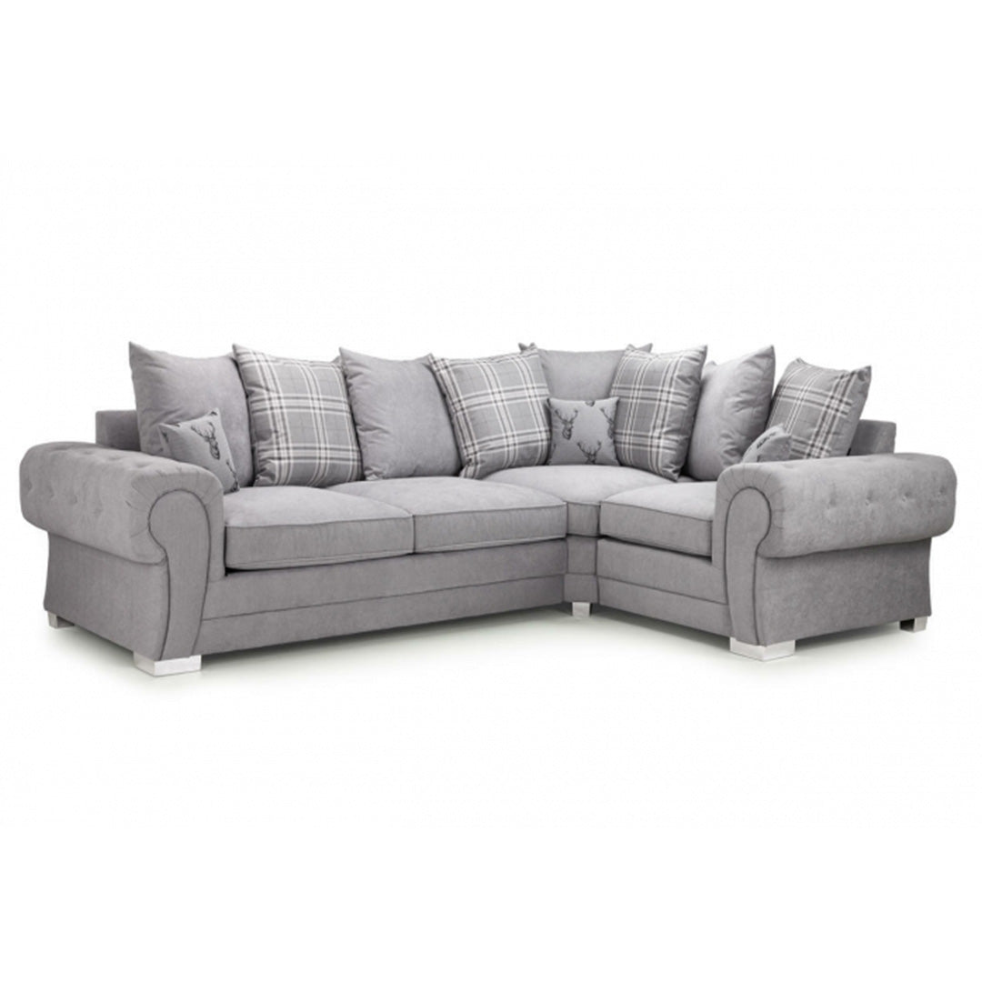 Verona Scatterback 4 seater sofa Grey Right and Left Hand Facing Corner