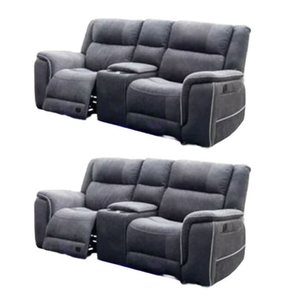 Hannah Micro Fibre Electric Recliner Fabric Sofa 3+2 Seater
