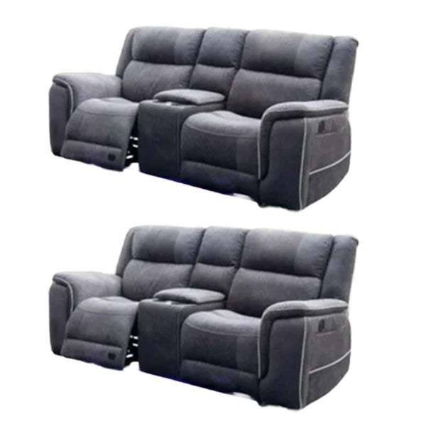Hannah Micro Fibre Electric Recliner Fabric Sofa 3+2 Seater