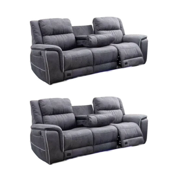 Hannah Micro Fibre Electric Recliner Fabric Sofa 3+2 Seater