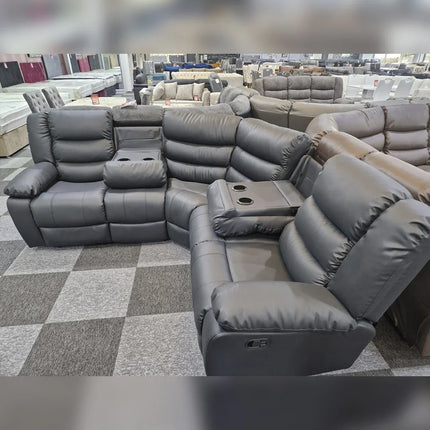 Sorrentino Recliner Corner Sofa Aire Leather
