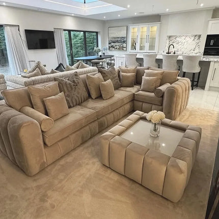 Lilly Corner Sofa | Stylish Full Back Design | Left & Right Hand Options Available