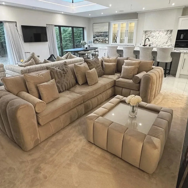 Lilly Corner Sofa | Stylish Full Back Design | Left & Right Hand Options Available