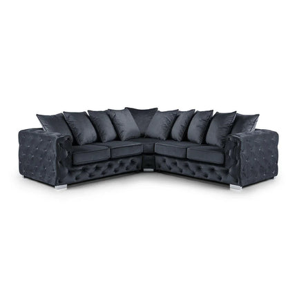Ashton Corner Sofa Balgravia Grey - Envogue Furniture
