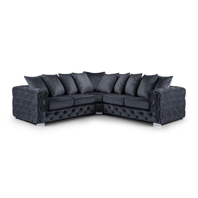 Ashton Corner Sofa Balgravia Grey - Envogue Furniture