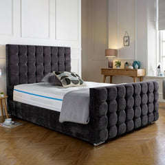 Kendra Chesterfield Sleigh Bed