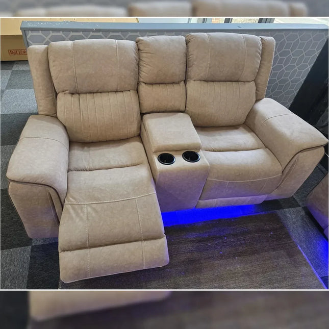 Hannah Micro Fibre Electric Recliner Fabric Sofa 3+2 Seater