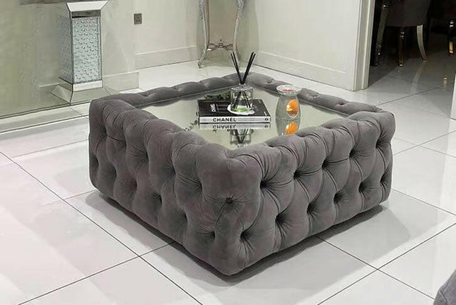 Chesterfield Footstool - Envogue Furniture uk