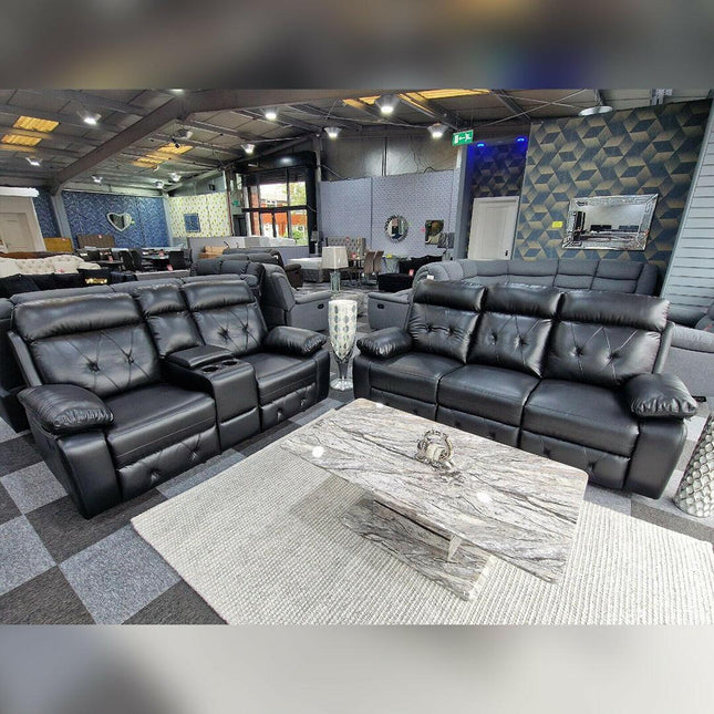 Parada Leather Recliner Sofa 3+2 Seater - Envogue Furniture