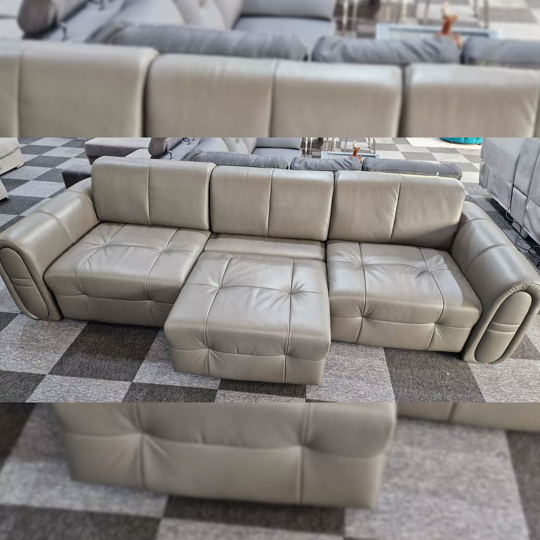 Ishac Leather Sofa Bed