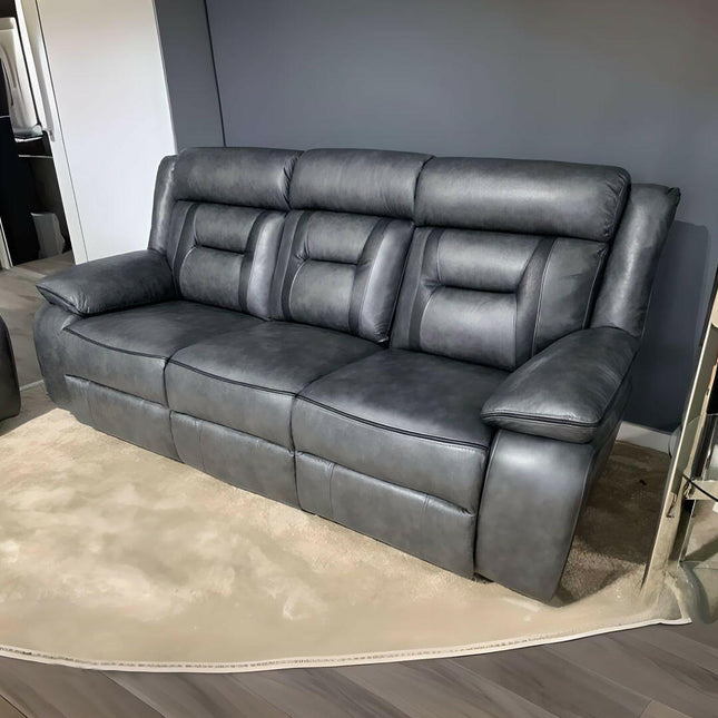 Nova Electric Recliner Real Leather Sofa 3+2 Seater - Envogue Furniture