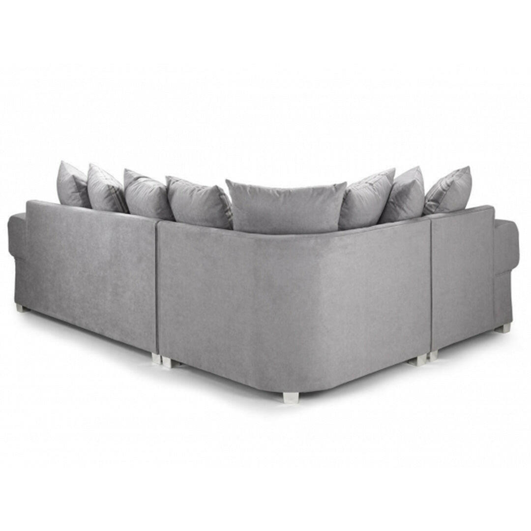 Verona Scatterback 4 seater sofa Grey Right and Left Hand Facing Corner - Envogue Furniture