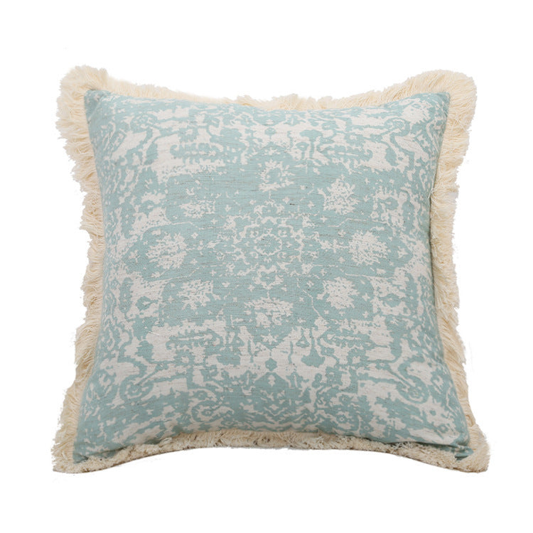 Punjabi style printed woven tufted pillow cushion cover