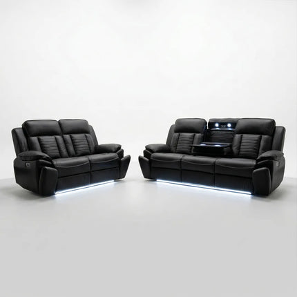 Sevilla 3+2 Leather Electric Recliner Sofa USB Type-C ...
