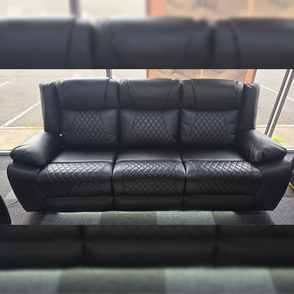 Lisbon Leather Electric Recliner Sofa 3+2 Seater – USB Ports, C-Type Port, LED Lights, Wireless Charging & Cup Holders