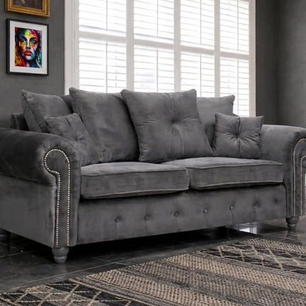 Olympia Plush Velvet 3+2 Sofa set