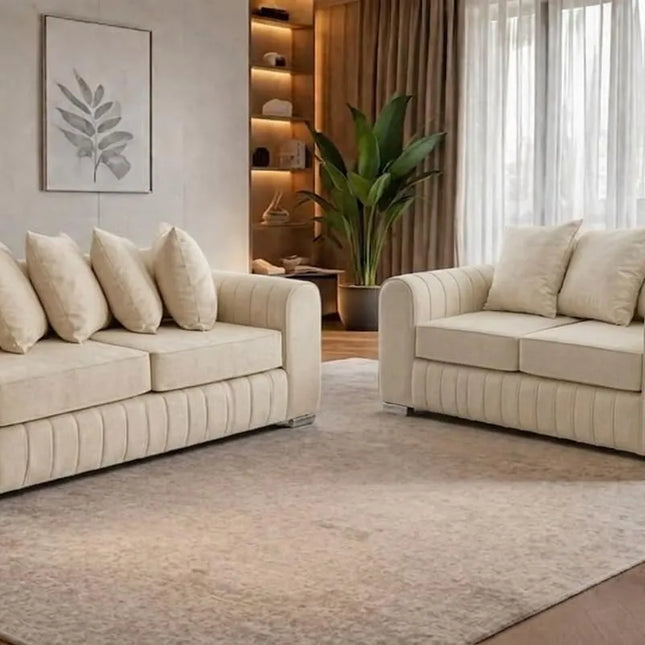 Lily 3+2 Seater Sofa Set – Modern Plush Living Room Suite
