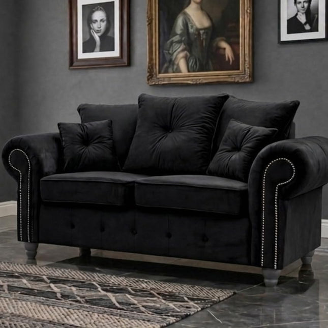 Olympia Plush Velvet 3+2 Sofa set