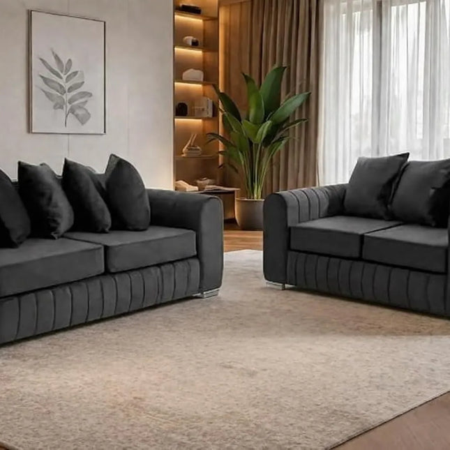 Lily 3+2 Seater Sofa Set – Modern Plush Living Room Suite