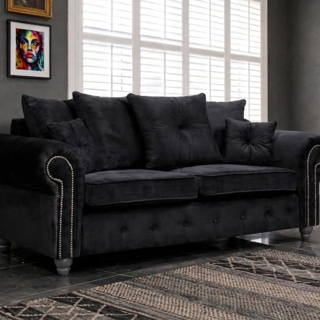 Olympia Plush Velvet 3+2 Sofa set