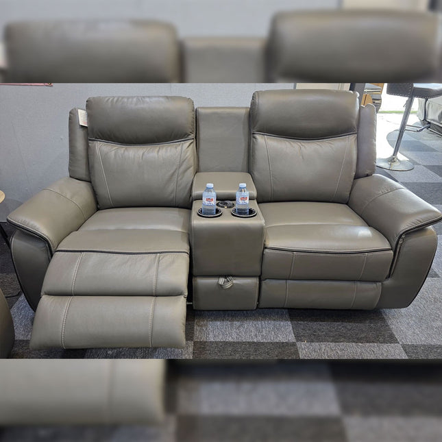 Parada Leather Electric Recliner Sofa 3+2 Seater-Bluetooth/USB/C-Type/Led/Cooling-Heating Cup Holders Envogue Furniture 