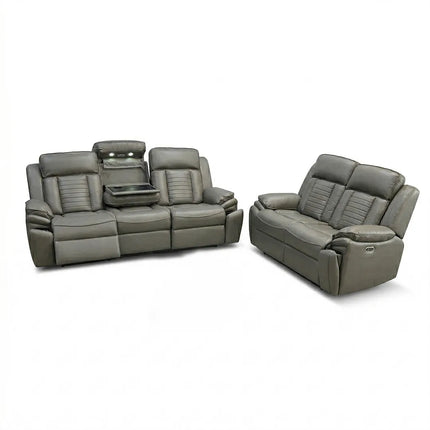 Sevilla Electric Recliners. Black 3 + 2 Sofa Set , USB, LED ...

