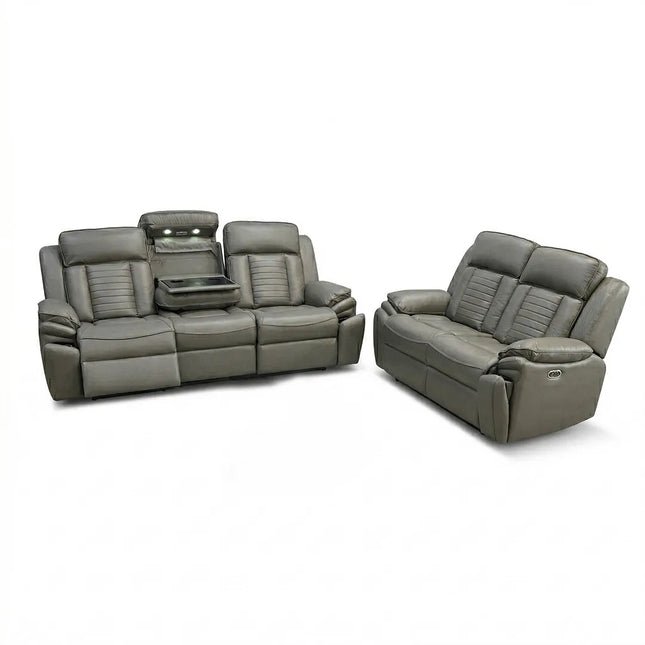 Sevilla Electric Recliners. Black 3 + 2 Sofa Set , USB, LED ...
